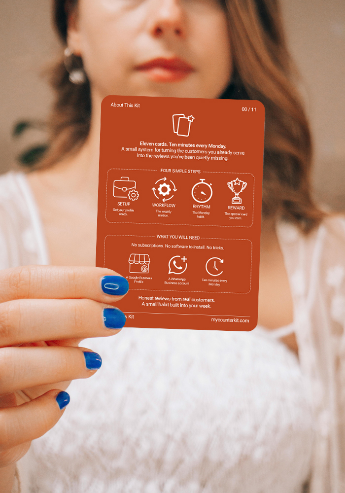Using a card from the Review Kit